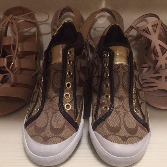 coach slip on tennis shoes